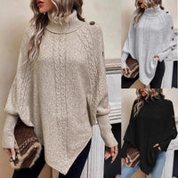 Arlette Knit Sweater with Stand Collar