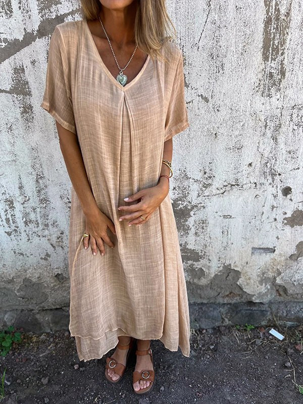 Arnea Maxi-dress in Apricot