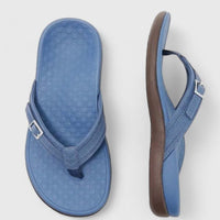 Arvina Women's Thong Sandals with in Navy Blue