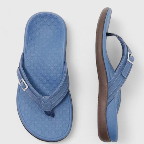 Arvina Women's Thong Sandals with in Navy Blue