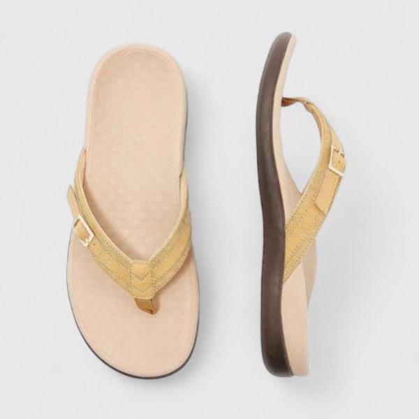 Arvina Women's Thong Sandals with in Yellow