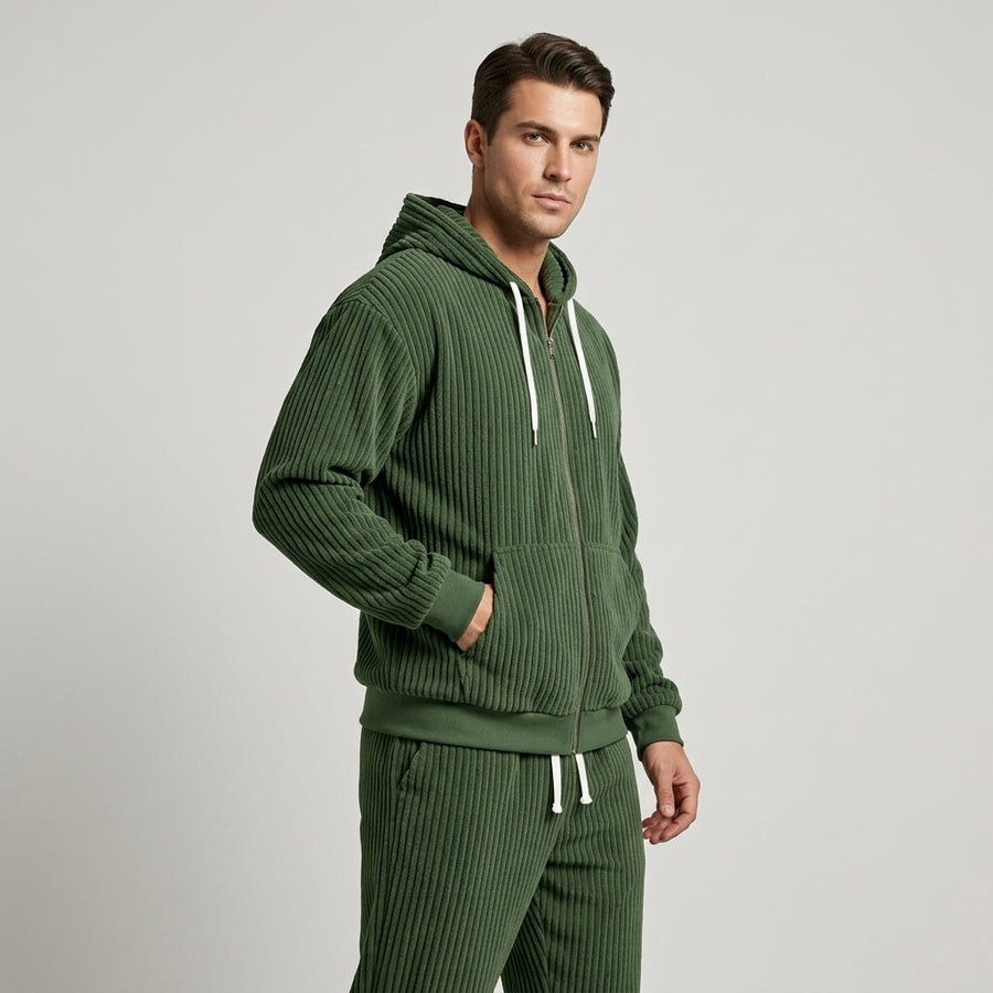 Ashford Corduroy Set in Army Green