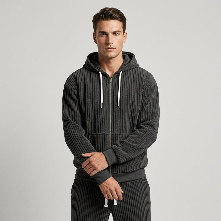 Ashford Corduroy Set in Charcoal