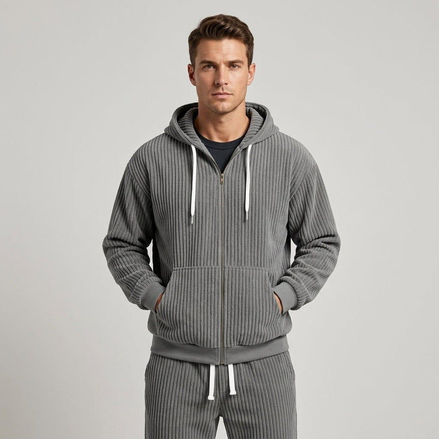 Ashford Corduroy Set in Gray