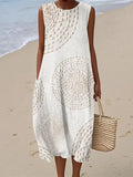 Ashleigh™ Sleeveless Maxi Dress with Textured Design