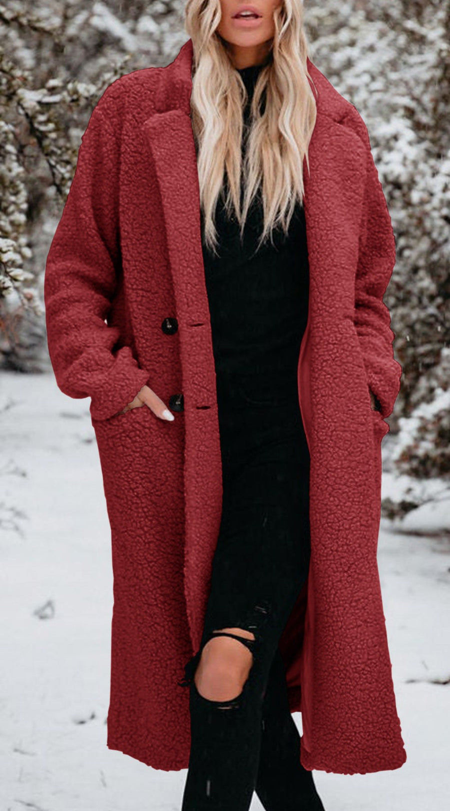 Astrid Comfortable Jacket in Red