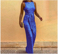 Astrid Elegant Dress with Belted in Blue
