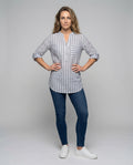 Astrid Linen Shirt with Striped