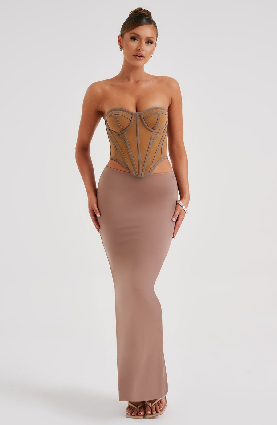 Cosima Maxi Skirt - Chocolate