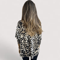 Astrid™ Lightweight Leopard Print Top in White