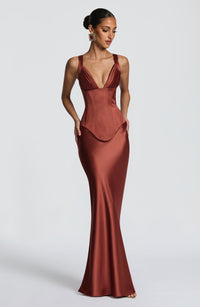 Felicity Maxi Skirt - Rust