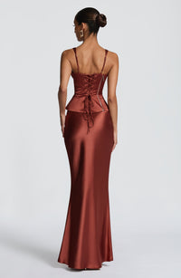 Felicity Maxi Skirt - Rust