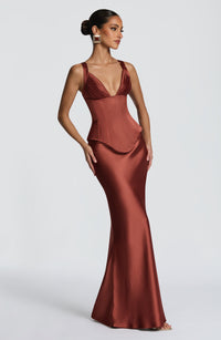 Felicity Maxi Skirt - Rust