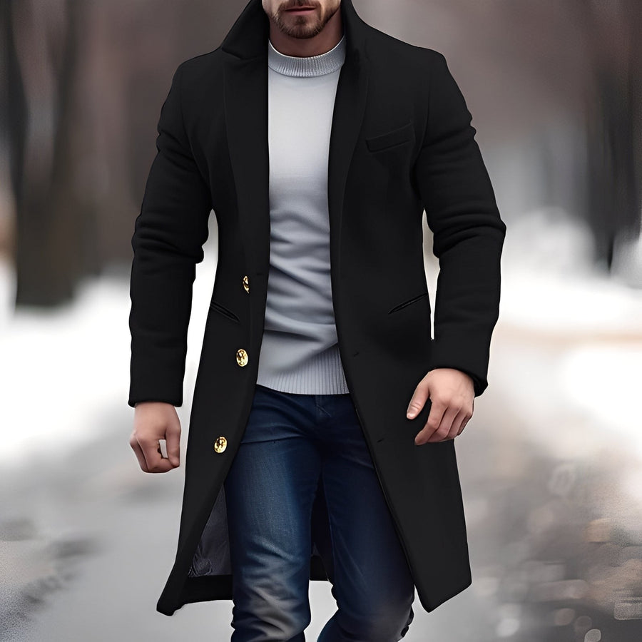 August Coat in Schwarz 1
