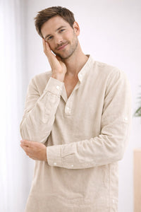 August Elegant Shirt in Beige