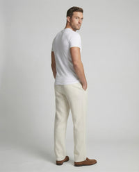 August Linen Trousers with Drawstring Waist and Side Pockets