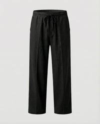 August Linen Trousers with Drawstring Waist and Side Pockets in Multicolour