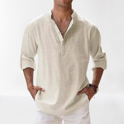 August Shirt in Elfenbeinweiß