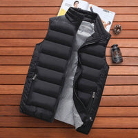 Augustin Casual Vest with Sleeveless in Black