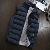 Augustin Casual Vest with Sleeveless in Blue