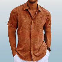 Augustin Shirt in Autumn Red