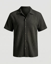 Augustin Shirt with Short Sleeve in Black
