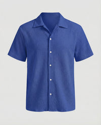 Augustin Shirt with Short Sleeve in Blue