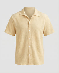 Augustin Shirt with Short Sleeve in Khaki