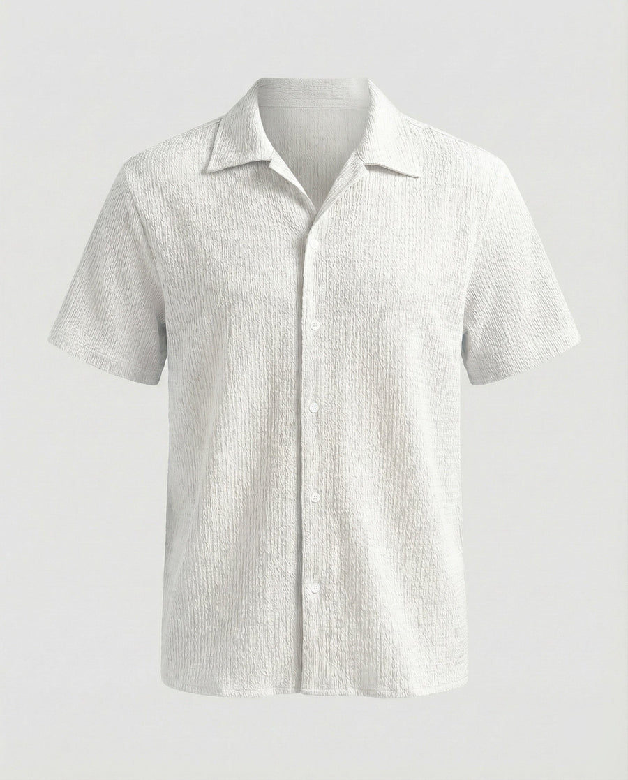 Augustin Shirt with Short Sleeve in White