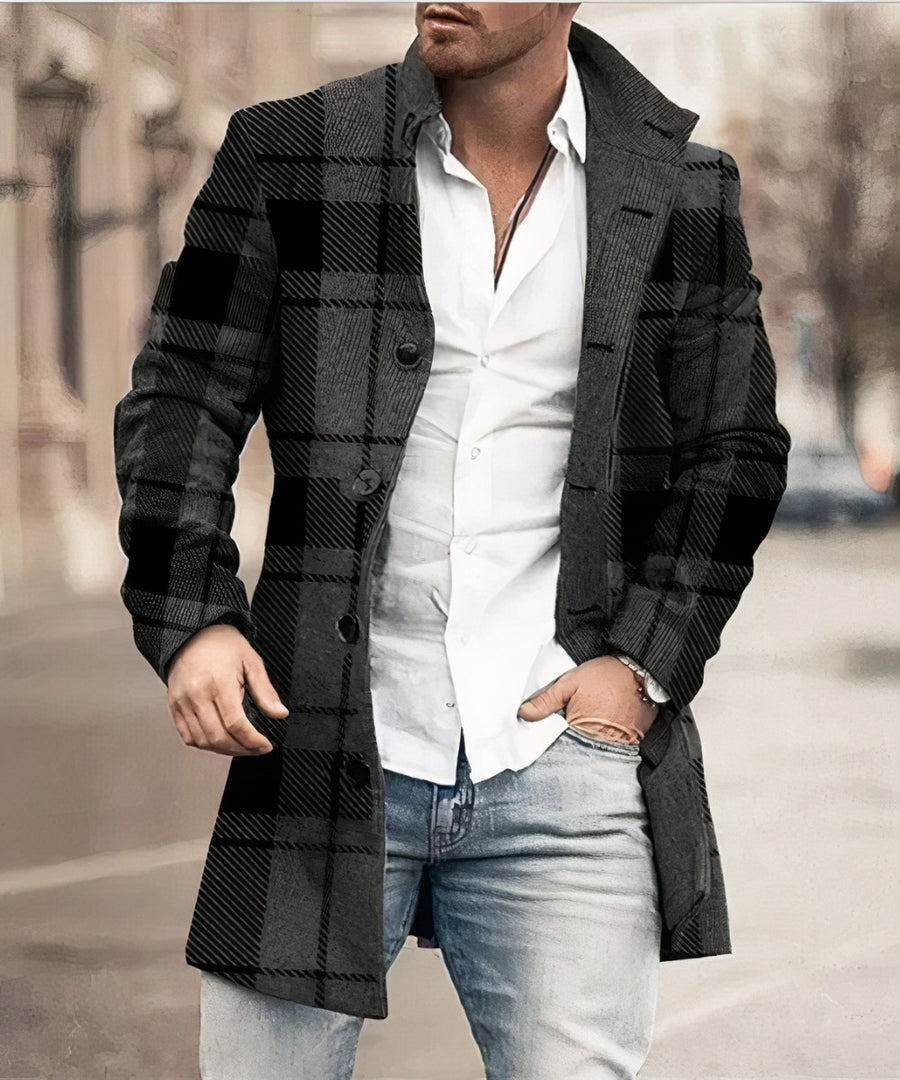 Augustin Trench Coat in Black