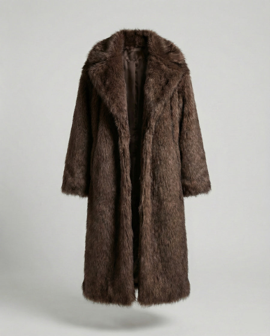 Aurelia Coat in Brown