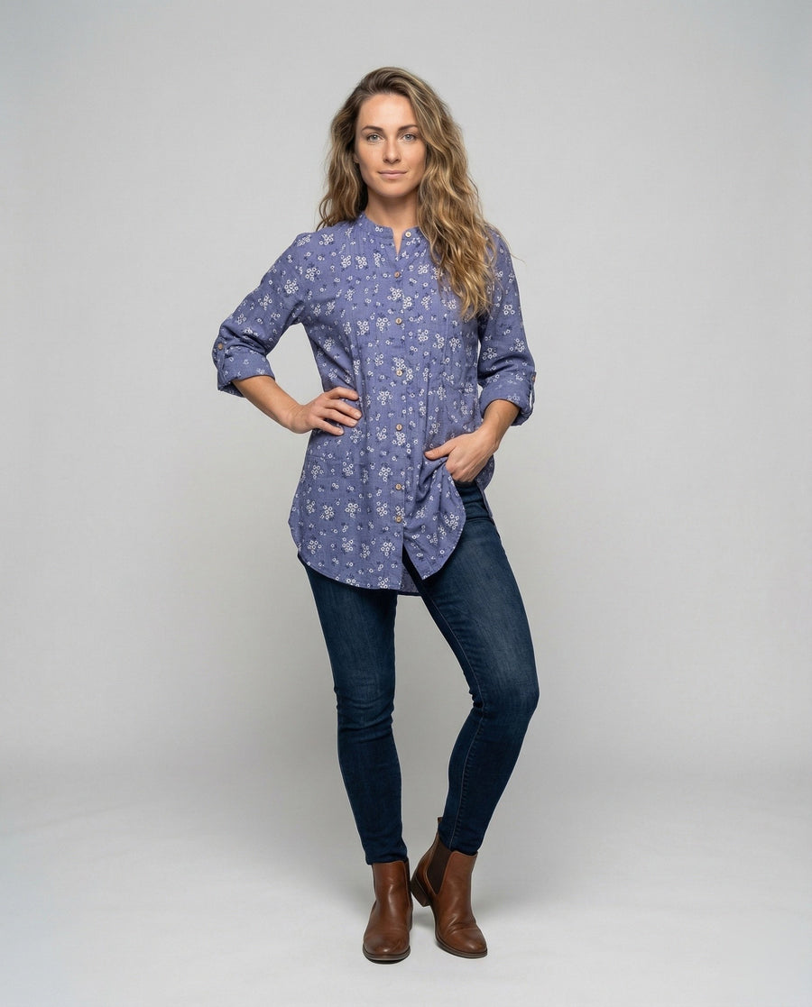 Aurelia Linen Blend Dress