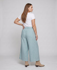 Aurelia Linen Trousers with Elastic Waist
