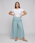 Aurelia Linen Trousers with Elastic Waist