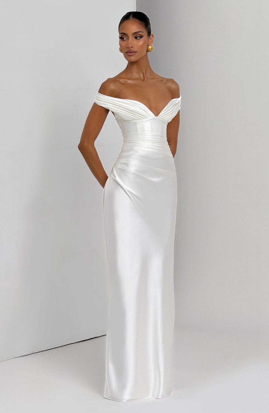 Aurelia Cherry Lacquer Maxi Dress