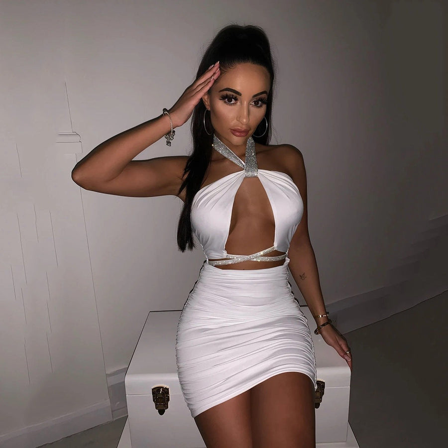 Aurelia Mini Dress in White