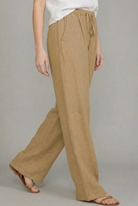 Aurelia | Women's Drawstring Wide Leg Pants