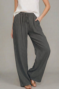 Aurelia | Women's Drawstring Wide Leg Pants