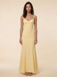 Aurelie Maxi Dress in Yellow