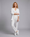 Aurora Elegant Linen Blouse with Oversized