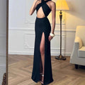 Aurora Elegant Maxi Dress with Side Split