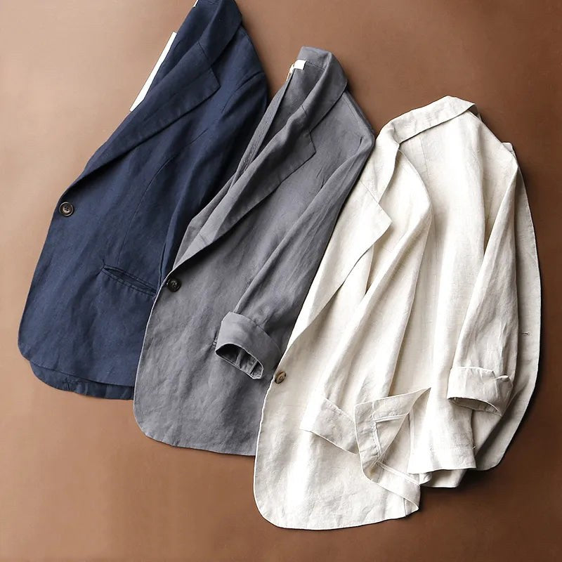 Aurora Linen Blazer