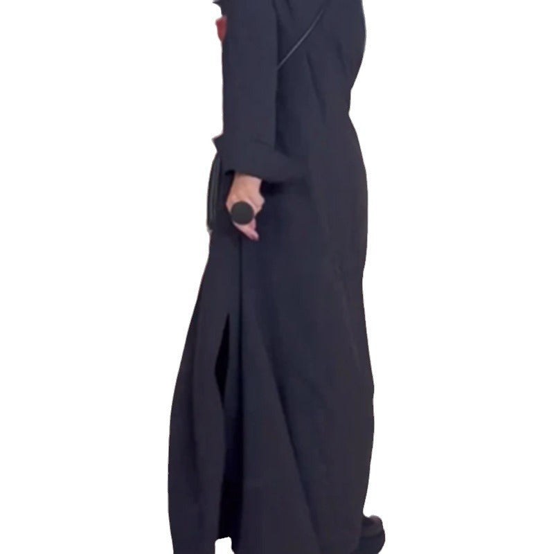 Aurora Maxi Dress with Pockets in Wine Red