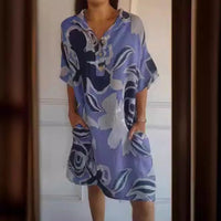 Ava Airy Dress with Pockets in White