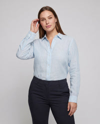 Ava Casual Linen Blouse