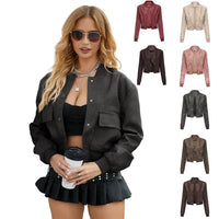 Ava Leather Jacket with Pockets