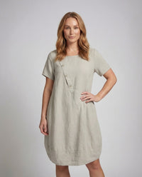 Ava Linen Dress with Pockets