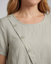 Ava Linen Dress with Pockets
