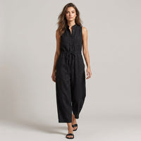 Ava Wide Leg Jumpsuit in Charcoal