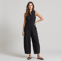 Ava Wide Leg Jumpsuit in Charcoal